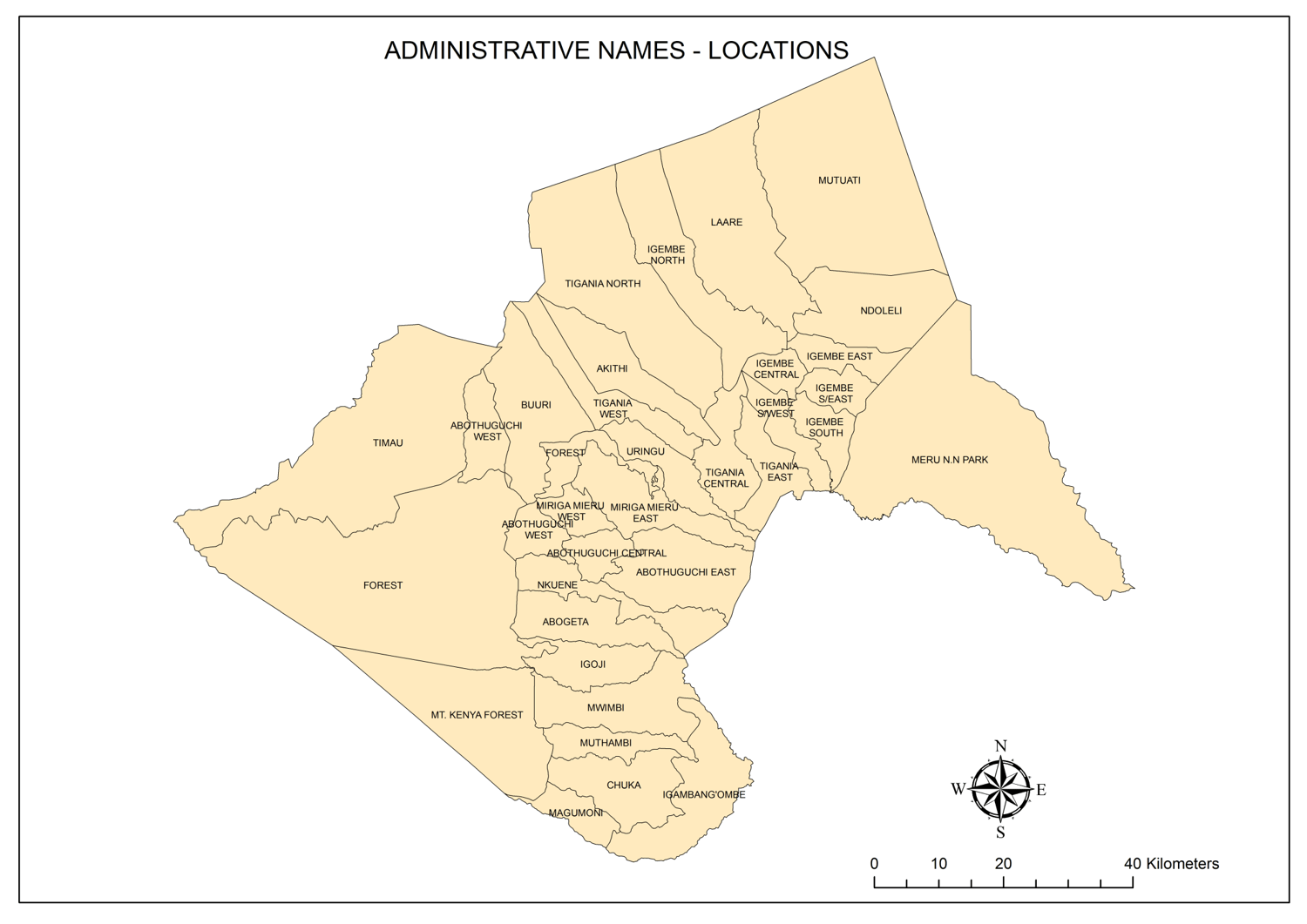 County Maps County Government of Meru